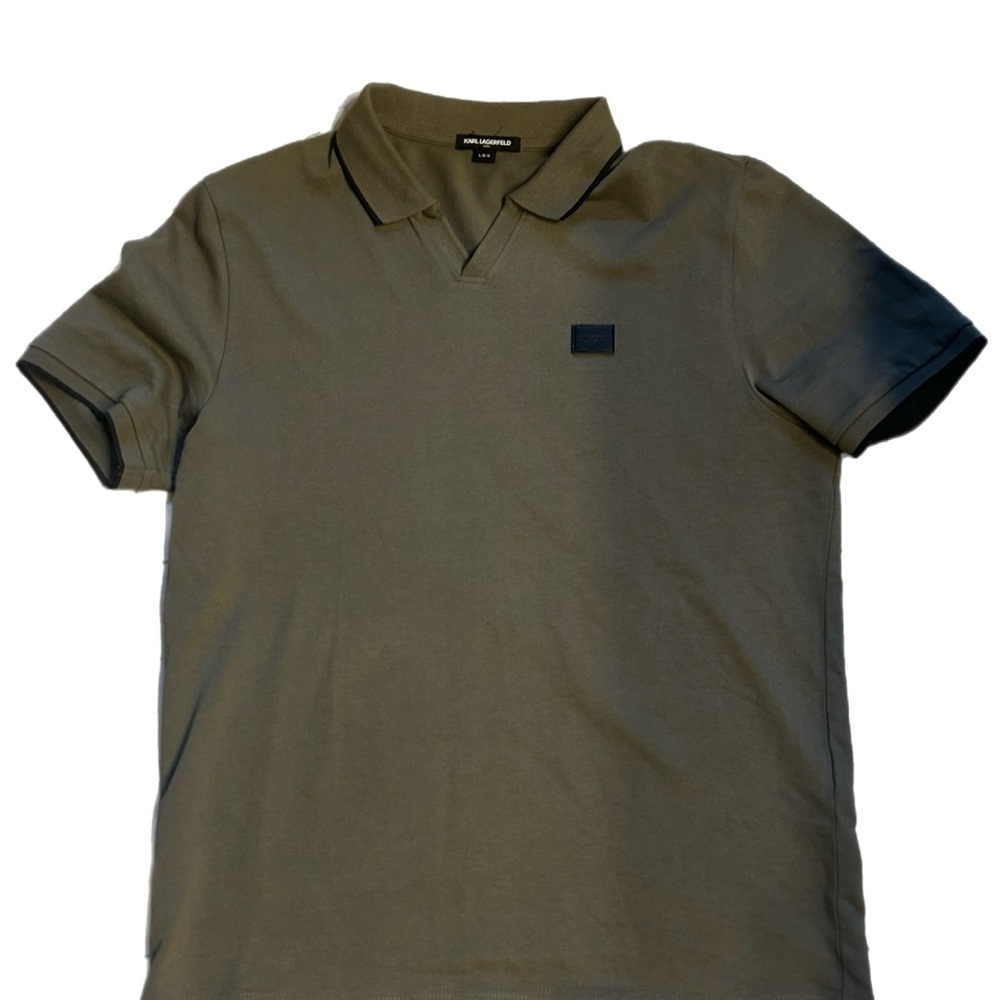 Men's Green Karl Lagerfeld Polo Shirt